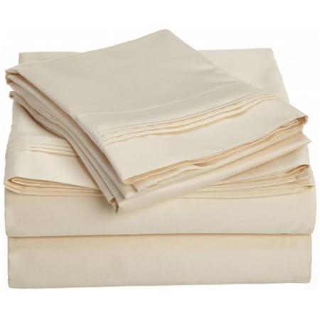 Superior  Egyptian Cotton 1000 Thread Count Solid Sheet Set  California King-Ivory 1000CKSH SLIV